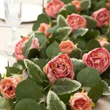 1/2pcs Extra Long Artificial Peony Vines, Faux Silk Material, DIY Decorative Peony Bouquet, Suitable For Wedding Centerpieces, Home Decor, Artificial Plants, Autumn Decor, Room Decor, Tabletop Decor, Garden Decor, Room Decor Supplies, Valentine's Day Gift, Birthday Gift, Graduation Gift (Due To Production Batch Issues, The Actual Product Image Is The SKC Image, It Does Not Affect Use) - Pink - View 3