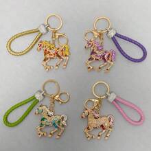 1PC Cartoon Key Ring Lovely Animal Horse Shape Pendant Keychain For Bag Key Accessories For Friends Gift - A1 - Ver 2