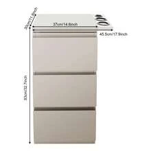 kangten 3 Drawer Barber Shop Storage Cabinet, Fingerprint Resistant Stainless Steel Hair Salon Floor Cabinet With Hair Dryer Holder, Small Beauty Organizer For Tools, Compact Vanity Station (Silvery) A Nice Gift - Silvery@BGIKMV-002110*1 - View 4