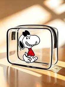 Snoopy 造型簡單卡通收納袋，輕便旅行便攜收納袋，男女通用休閒日常多功能收納袋，旅行戶外運動收納袋 - 彩色 - 查看 3