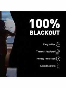 Blackout Curtains For Bedroom, Portable Blackout Curtains, Portable DIY Curtains, Lightweight Curtains, No-Drill Curtains And Blackout Blinds, Suitable For Travel, No-Drill, Blackout Curtains, Easy To Cut, Suitable For Dorms, Home Theaters, Bedrooms, RVs And Apartments - Multicolor - View 8