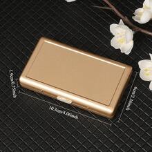 Metallic Matte Fiber Optic Thin Box, Universal Type, Suitable For All Cigarettes, Portable, Moisture-Proof, Durable, And Creative Design - Black - View 3