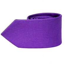 Set Of 5 Light Gray Formal Ties For Groomsmen, Weddings, Events, And Conferences - Red Violet - View 4