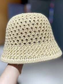 1pc Breathable Mesh Sun Hat For Women, Foldable UV Protection Bucket Hat For Spring/Summer, Suitable For Outdoor Activities, Beach Vacation, Back To School Season - A - View 15