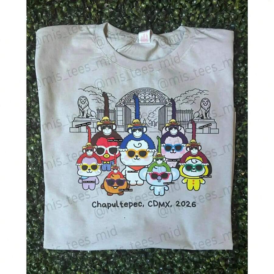 Playera BT21 Chapultepec - Changuitos Meones - Blanco - Ver 1