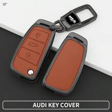 適用於 Audi 鑰匙套，適用於 Audi A1 A2 A3 TT Q2 Q3 Q5 R8 S6 S7 SQ5 RS5 車型鑰匙套，適用於 Audi 鋅合金鑰匙殼。節日禮物 - 鑰匙扣 - 查看 2