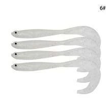 1/4pcs Bionic Soft Bait With Twisting Worm - 10.5cm/4.13in, 0.23oz - Texas Fishing Tackle - Multicolor - View 20