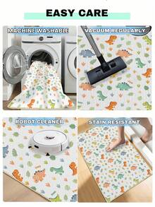 1PC Cartoon Patterned Children'S Carpet, Polyester Game Mat, Anti Suitable For Children And Teenagers' Daily Play In Bedrooms And Living Rooms - Multicolor - View 8