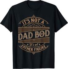 Its Not A Dad Bod Its A Father Figure Dad Bod Gift Unisex T-Shirt - 黑色 - 查看 1
