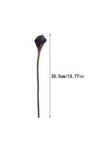 1/4/7/8/10支人造馬蹄蘭仿真花束，適合婚禮、派對、花園裝飾，可用於客廳、臥室、餐桌、辦公室裝飾，居家裝飾花卉，情人節、生日、畢業禮物 - 紫色 - 查看 7