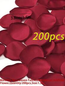 1000/500/200/100片玫瑰花瓣，適用於婚禮、新娘派對、婚禮籃、走道裝飾、桌面裝飾、派對紙屑、伴娘、浪漫晚餐派對裝飾、浪漫禮物與婚禮裝飾 - 紅 - 查看 8