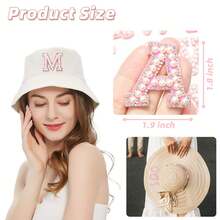 Pink Glue-Backed Pearl Rhinestone 26 Letter Stickers, A-Z Self-Adhesive Letters For Clothing Decoration, Bag Modification, Children's Shoes Embellishment, Gift Box Decoration, Scrapbook DIY, Soft Pink 3D Texture, Versatile For Sticking, Repairing, Outfit Styling And Home Decor - Multicolor - View 4