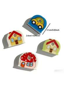 4/8/12pcs Random Style Keychain Set Party Gift - Fashionable Non-Slip Key Cover With Unique Decoration, Perfect For Key Organization And Identification - Essential For Women And Family Members, Ideal Mother's Day Gift - Multicolor - View 7