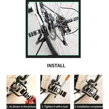 2 PCS Bike Pegs Bicycle Rear Pedals Footrest Aluminum Anti-Slip Feet Rest Mount Stands Foot Peg For BMX Mountain Bike Rear Seat Cycling Fit 9MM 3/8 Inch Axis - Multicolor - View 10