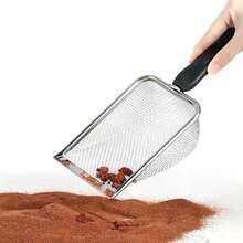 Cat Litter Scoop Stainless Steel Reptile Sand Bed Substrate Shovel Feces Cleaning Fine Mesh Sieve Bedding Cleaning Tool - View 7