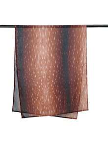 1 chiếc khăn trùm đầu kiểu Bohemian in hình hươu loang màu, khăn choàng thời trang đường phố, phù hợp để sử dụng hàng ngày. - Màu nâu Sô-cô-la - Xem 7