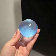 1 pieza Pelota de estrés de aceite de coco azul de rebote lento hecha a mano, juguete de apretón de malta redondo para alivio del estrés, suave y esponjoso, adecuado para regalos de vacaciones, regalos divertidos y lindos, regalos de cumpleaños, regalos de Pascua, regalos de Halloween, regalos de Navidad, recuerdos de fiesta - Multicolor - Ver 8