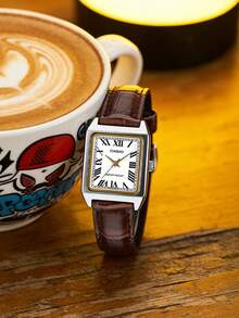 CASIO Retro Rectangle Dial 30M Waterproof Minimal Elegant Women Daily Dress Wristwatch LTP-V007L-7B2 - White - View 5