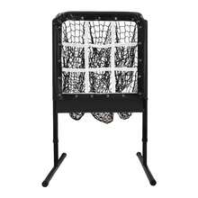 9-Hole Pitching Net Strike Zone 21.3*21.3 In Baseball Softball Pitcher Training Equipment 99-115cm Adjustable Heights - Black - View 10