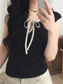 Women Tops - Black - View 5
