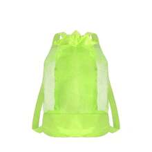 1 Children's Beach Backpack, Waterproof, With Adjustable Drawstring, For Collecting Shells And Storing Toys. - 淺綠色 - 查看 1