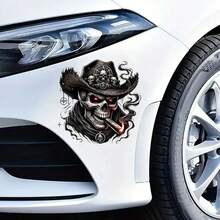 1pc Car Skeleton Sticker, Decorative Body Sticker, Personalized Car Sticker Accessory - Decorative Stickers - View 2