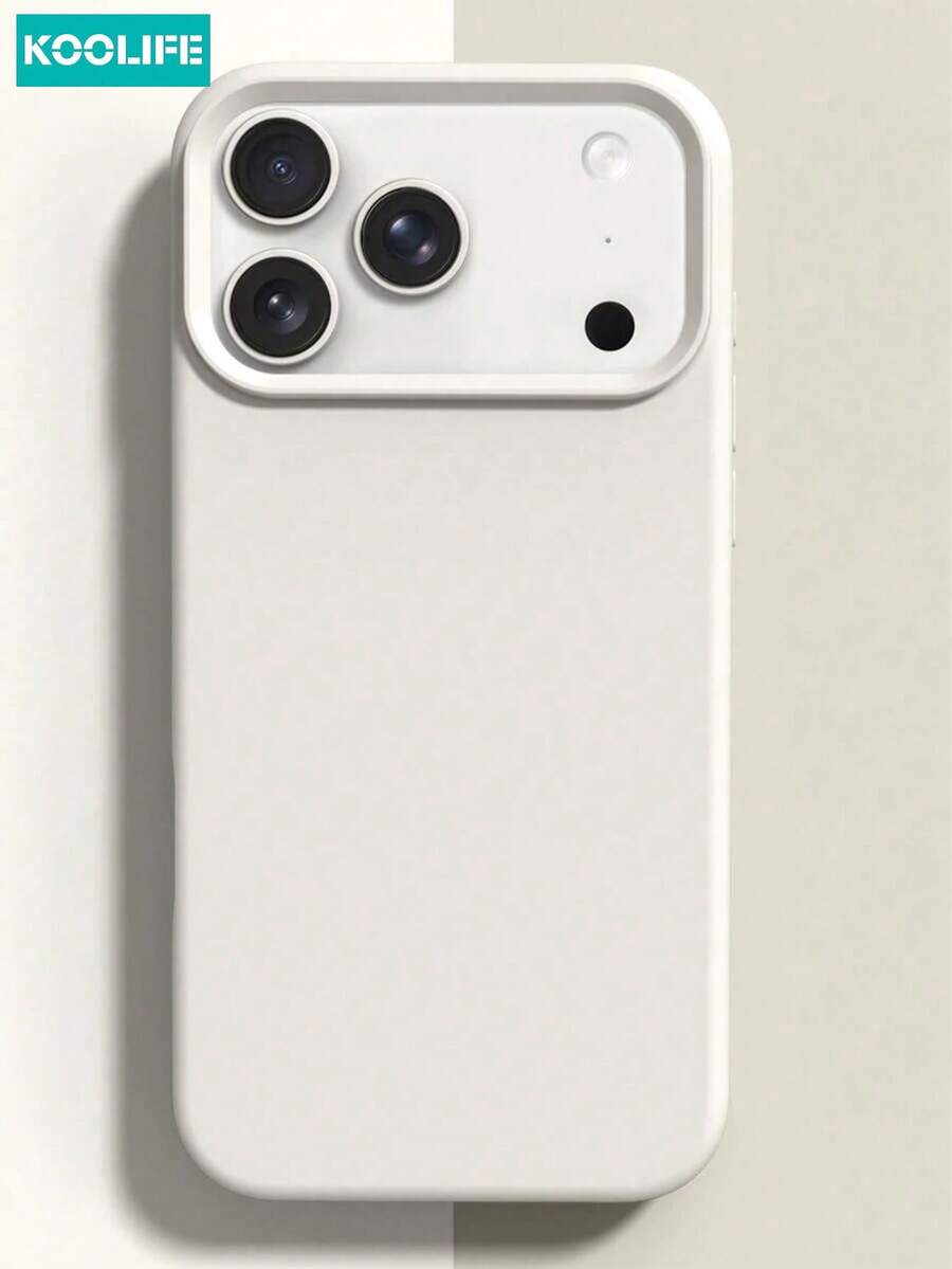 Koolife Beige Liquid Silicone Magnetic Phone Case, TPU Material, MagSafe Fit, Scratch And Drop Protection, Compatible With Apple 17/17 Pro/17 Pro Max/16/15/14/13