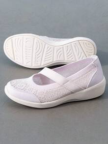 Skechers 女款運動休閒鞋 MODERN COMFORT 系列 時尚長輩鞋 避震透氣回彈 舒適輕量軟底 低筒日常通勤鞋 158763-LAV - 燻衣草色 - 查看 3