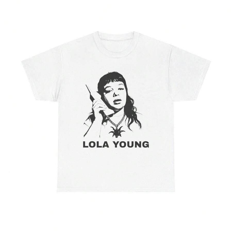 Lola Young Graphic Tee: "Messy" Album Fan Merch - Black - View 1
