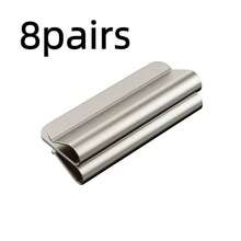 1/2/4/8 piezas Clips magnéticos para cortinas, sujetadores de cortinas sin taladro, hebillas magnéticas fuertes para cortinas, clips autoadhesivos para cerrar la brecha de las cortinas, clips metálicos reutilizables para fijar cortinas, bloqueo de luz y anti-fuga de luz, hebillas magnéticas para cortinas opacas, clips magnéticos para cerrar y fijar cortinas sin clavos ni costura, accesorios para cortinas opacas para el hogar y dormitorio, sin necesidad de taladrar, bloqueo de luz y anti-transparencia, sujetadores de cortinas, clips para cerrar y fijar cortinas firmemente, clips de cortina para privacidad en dormitorio / sala de estar / oficina, accesorios de cortina plateados, adecuados para cortinas opacas y de privacidad, adecuados para uso en el hogar, dormitorio y oficina - multicolor - Ver 14
