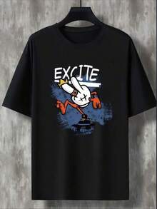 Men Sports Tees & Tanks - Black - View 1