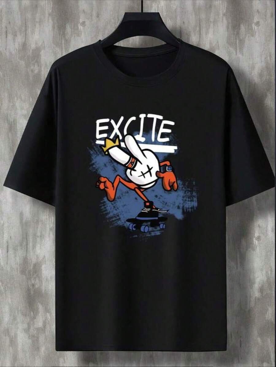 Men Sports Tees & Tanks - Black - View 1
