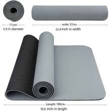 1pc 0.4mm Yoga Mat, Non-Slip Shock-Absorbing Fitness Exercise Mat, Sound-Insulating Floor Mat, Lightweight Easy To Clean Stain-Resistant Pilates Mat, Diatomaceous Earth Mat, Suitable For Sports Fitness, Gym Floor Mat, Fitness Set, Etc. Suitable As Mother's Day Gift, Birthday Gift, Christmas Gift, Etc. Also Suitable For Gymnastics, Sports, Pilates, Home Fitness, Etc. Sports Socks, Fitness Socks, Yoga Socks - Multicolor - View 7
