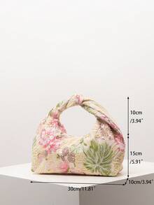 (隨機圖案) 女款亮片包、花卉圖案、刺繡包、百褶包、晚宴派對、舞會裝飾、畢業舞會包、畢業舞會配件、婚禮用品、優雅女款錢包、女性禮物 - 彩色 - 查看 6