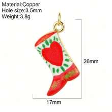 1pc Colorful Small Fish Pendant Boot Shape Suitable For Necklace Bracelet Anklet, Fits Vacation Daily Wear, Summer Versatile Accessory - Multicolor - View 20