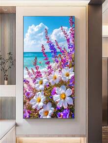 DIY 5D钻石画套装，风景花卉钻石画，钻石艺术，钻石画工艺品，墙面装饰，惊喜礼物 - 圓鑽 - 查看 3