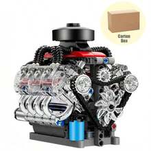 487PCS Universe 10171 Car Compatible With LSX454V8 Engine Electric Simulation Engine Model Power Assembly Mechanical Building Blocks Christmas Halloween Desktop Decor Boy Gift - Multicolor - View 7