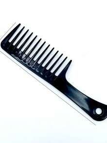 1PC Heat Resistant Wet Hook Curly Hair Brushes Wide Tooth Hairdressing Comb Pro Salon Dyeing Styling Tools Coarse Wide Spikes Tooth - Multicolor - View 4