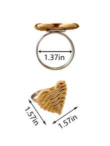 1-6 Stücke handgefertigte Rattan-Herz-Serviettenringe, geeignet für Feiertage, Partys, Geburtstage, Hochzeiten und Abendessen - Verschiedenfarbig - Übersicht 4