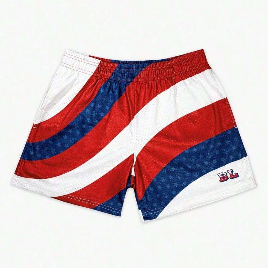 2026 Summer New Hot Children/Youth Shorts Baseball Lifestyle 101 Patriot Pitch Shorts Oversized Breathable Quick Drying Shorts - KDZXH1103 - 查看 1