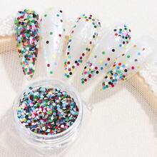 2pcs Colorful Nail Sequins Mini Round Sequins Polka Dot Nail Art Design Y2K Cute And Charming Nail Decoration Nail Salon Accessories Nail Supplies DIY Nail Charms - Multicolor - View 8