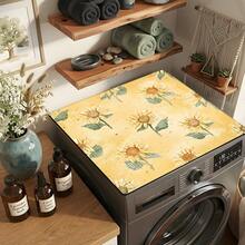 1 pieza Estera absorbente para secar platos con patrón de girasol vintage, decoración del hogar, apta para máquina de espresso, fregadero, grifo, baño, accesorios de cocina - Multicolor - Ver 5