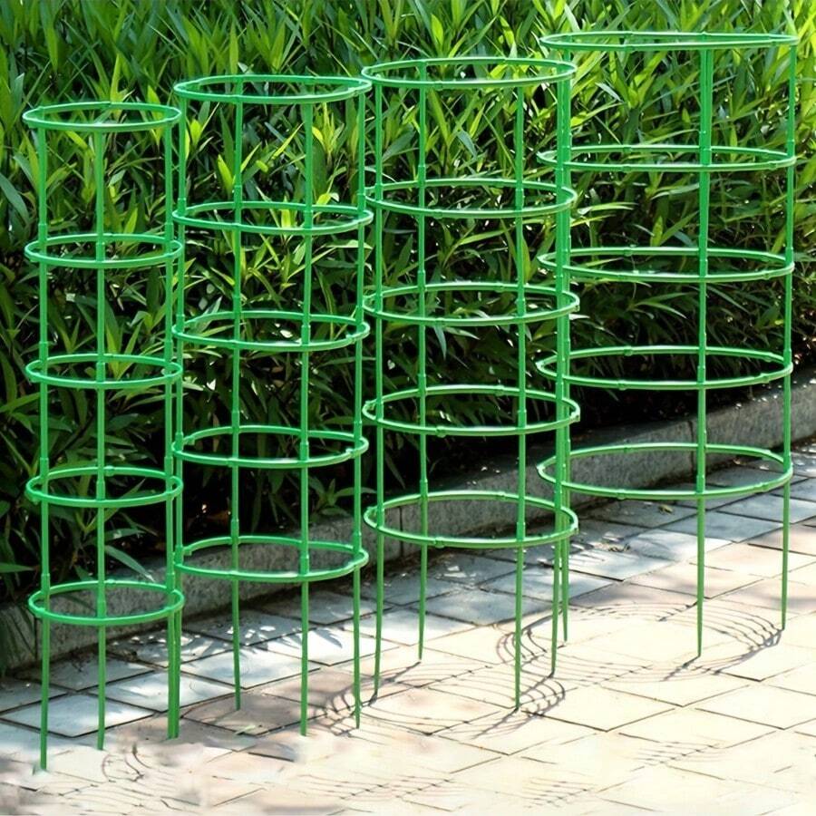 120入植物支撐樁、植物支撐環附扭轉紮帶，可拼接花架支撐，室內植物花架適用於陽台分枝與攀爬架