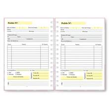 Caderno Controle de Pedidos Caderneta Anotações Pedidos Empresa Capa Dura Rosa - Tamanho Único - Visão 7