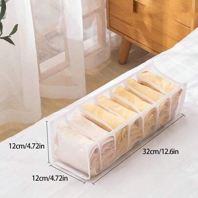 1pc Underwear Storage Box, Drawer Style Wardrobe Socks Bra Panties Organizer Bag, Classified Storage Breathable Organizer Bag