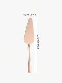 1pc Stainless Steel Cake Spatula, Suitable For Cutting Cakes, Pizzas And Cheeses. It Is A Baking Tool, Specially Designed For Cutting Thin Pizza Bases, Baking Utensils And Pizza/Cake Cutting Knives. It Is Also An Indispensable Accessory In The Baking Process. - Multicolor - View 13