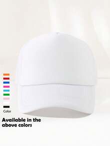 1pc Unisex Solid Color Sponge Baseball Cap, Casual Versatile Multi-Color Options, Suitable For Daily Commute, Outdoor, Camping, Team Building, Gatherings, Etc. - Style P - View 11