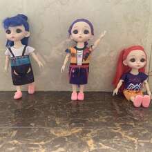 17cm K-POP Girly Team 可動關節人偶組，精緻 Lumi Mila Zoe 娃娃，輕巧便攜桌面擺飾，美學室內裝飾工藝品，熱門粉絲周邊，節慶、粉絲聚會與收藏的理想禮物 - 彩色 - 查看 8