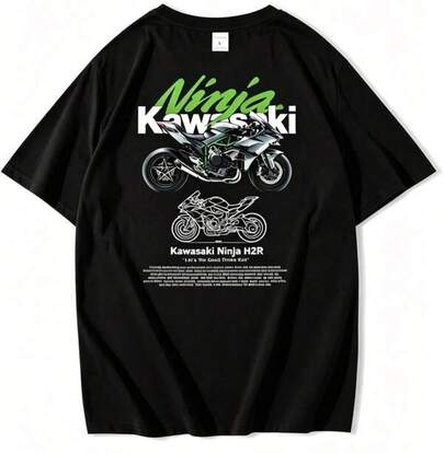 Sommerliche Kurzarm-T-Shirts Mit Aufdruck Für Herren, Baumwollbekleidung Für Herren In Übergrößen, Kawasaki K Logo T-Shirts, Herren-T-Shirts Mit Motorradrennmuster, Lässige Kurzarm-Sommertops, Streetwear-Geschenke Für Radfahrer, Y2K-Stil, Herrenhemden In Übergrößen S-5XL, Sommer-Sporttops Für Herren, Herrentops, Outdoor-Tops, Gemusterte T-Shirts,  Tops, Sommerbekleidung Für Herren. Herren Tshirt T-Shirt Oberteile Swag Tshirts Y2k Sommer Herren Streetwear Vatertag Geschenk Männer Party Tops Weißes Top Basic Top Summer Top Old Money Sport Kleidung Elegant Outfit Damen Blusen Tops Sommer Urlaub Tops Summer Top Weiß Damen Bluse Brasil Damen Sommer Outfit