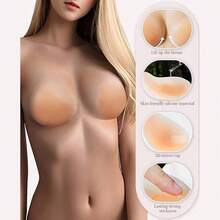 1 Pair Seamless Self-Adhesive Anti-Friction Nipple Covers, Ultra Thin Breathable Hypoallergenic, Waterproof Washable Reusable Anti-Embarrassment Pad, Invisible Underlay For Swimwear Camisole Beach Pool, Practical Daily Vacation Wear Accessory - Teardrop-shaped Thin Version - View 6